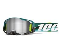 100% ARmatic Polarity Motocross-Brille mit silbernem Plexiglas