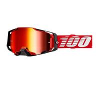 100% Motocross-Brille Armega – verspiegelte rote Linse – CAT3 Rot