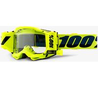 100% Armega Forecast Motocross Brille, gelb/schwarz, Einheitsgröße