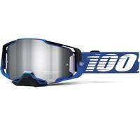 100% Armega Rockchuck Motocross Brille, blau/weiß