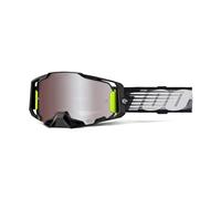100% Armega Schutzbrille für Dirt Bikes, Motocross, Motorrad und Fahrradsport, langlebige Mountainbike-Brille, Lightspeed, HIPER Mirror Silver Flash Lens