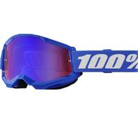 100% Maske Strata 2 - Spiegel Rot/Blau, CAT3 Blau, Einheitsgröße