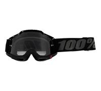 100% Motocross-Brille Accuri 2 – schwarz, klare Linse – Einheitsgröße