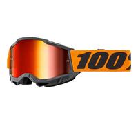 100% Accuri 2 Brille Schwarz Orange verspiegelt