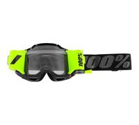 Crossbrille 100% ACCURI 2 FORECAST Roll-Off - Klare Linse Schwarz Schwarz
