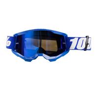 100% Strata 2 Chrome Motocross Brille, weiss-blau für Männer