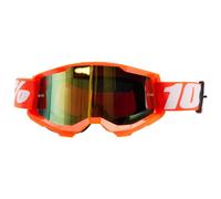 Motocrossbrille 100% STRATA 2 Orange orange (gold verspiegeltes Plexiglas)
