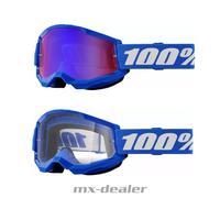 100 % Crossbrille Strata2 Blau Blue Motocross Enduro Downhill MTB BMX DH