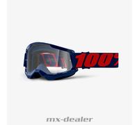 100 % Crossbrille Strata2 Masego Blau Klarglas Motocross Downhill MTB Enduro DH