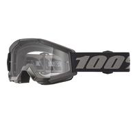 100% Motocross Brille Strata Mini klar schwarz