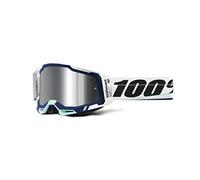 100% MÁSCARAS Racecraft 2 Goggle Arsham Spiegelgläser aus Silber, Unisex, Erwachsene, Standard