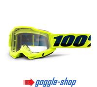 100% Percent ACCURI 2.0 Motocross MX MTB Brille - Flo Gelb - Gold Spiegelglas