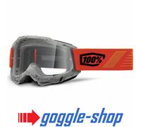 100% Percent ACCURI 2 Motocross MX MTB Brille - Schrute Orangerot Spiegelglas