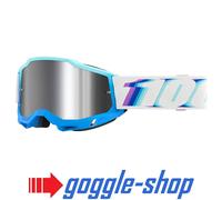 100% Percent ACCURI 2 Motocross MX MTB Brille - Stamino- Silber Spiegelglas
