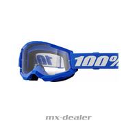 100 % Prozent Brille Strata2 Blue Motocross Enduro Downhill MTB DH Cross