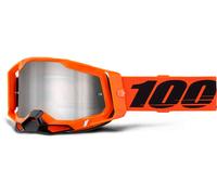 100% Racecraft II Essential Motocross Brille, schwarz-orange für Männer