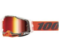 100% Racecraft II Schrute Motocross Brille, schwarz-weiss-rot für Männer