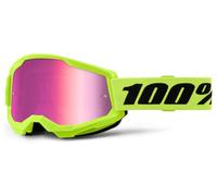100percent Strata 2 Brille Mirror Pink Lens/CAT3 Neon Yellow