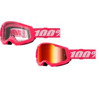 100% Strata 2 Brille Navy Klar / Rot verspiegelt