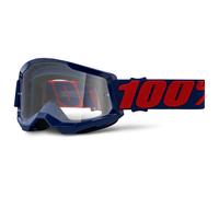 100% Strata 2 Crossbrille Klar Fahrrad MX MTB Motocross Brille Helm Goggle DH