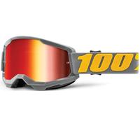 100% Strata 2 Extra Izipizi Motocross Brille, grau, Einheitsgröße