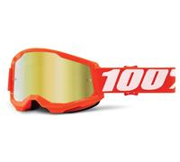 100% Crossbrille Strata Gen. 2 Orange - Verspiegelt Anti-Fog