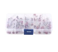 100 Stück Folienkondensator Polyester-Kondensatoren,Metallisierte Polyesterfolienkondensatoren Sortiments kit,CBB-Polypropylen-Folienkondensatoren Mit Aufbewahrungsbox , 10 nF ~ 470 nF