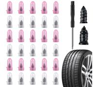 100 Stück schlauchlose Reifenpannen-Reparatur-Set mit Schraubendreher für Auto Motorrad - Gumminägel Fast Fix 0,1-5 mm Löcher (101 Stück)