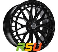 1000 Miglia Aero Power gloss black 8x18" ET30 LK5 112 ML 66.5 Alufelgen 18 Zoll