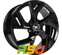 1000 Miglia MM1031 gloss black 7.5x19" ET45 LK5 108 ML 73.1 Alufelgen 19 Zoll
