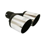 100mm Auspuffblende Endrohr Doppelrohr für AUDI BMW VW mit 50mm Anschluss rund