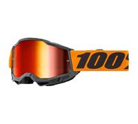 100% Accuri 2 Brille Schwarz Orange verspiegelt