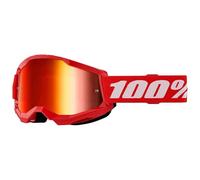 100% Crossbrille Strata Gen. 2 – Rot, verspiegelt, Anti-Fog – Einheitsgröße