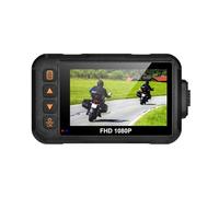 1080P Motorrad Aufnahmekamera - 3 Zoll Wasserdicht DVR für | Front- und Rücklinse Weitwinkel-Fahrrekorder, Nachtsichtfähigkeit, ideal für Motorräder u