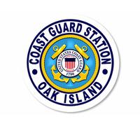 10cm Auto-Aufkleber Sticker Decal Farbe Coast Guard Station Oak Island F940