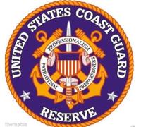 10cm Auto-Aufkleber Sticker Decal Laptop Farbe bunt Coast Guard Reserve F934