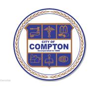 10cm Auto-Aufkleber Sticker Decal Laptop Farbe Compton California City Seal F970