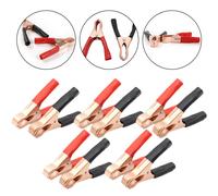 10er Set kompakt für Krokodilklemmen für Auto Elektro Projekte 80 mm