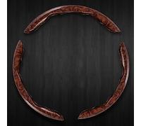 10jQkk Auto Lenkradhüllen für Mercedes-Benz W111 W112 W123 W124 W136,Segmentierter Lenkradbezug Lenkradhülle Autolenkradabdeckung Lenkrad Schutzhülle rutschfest Zubehör,Brown 3