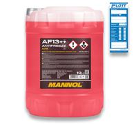 10L Mannol Kühlerfrostschutz AF13++ Rot High Perfomance Antifreeze