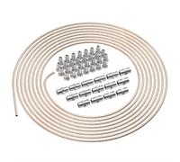 AUPROTEC 10m Bremsleitung Ø 4,75mm Kunifer mit ABE im SET + 30 Verschraubungen + 15 Verbinder M10 x 1 DIN 74 234 konform Kupfer-Nickel Bremsrohr im Sortiment für Bördel F