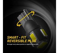 10stk CANBUS T10 W 5W 4SMD LED Lampe Standlicht Innenraum Glassockel Licht Weiß