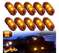 10Stk LED Seitenmarkierungsleuchte Begrenzungsleuchten Gelb Anhänger LKW 12V/24V