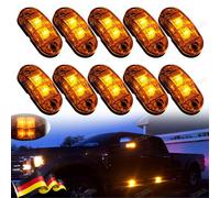 10x LED Seitenmarkierungsleuchte Begrenzungsleuchten Gelb 12V/24V Anhänger LKW