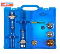 10tlg Unitec H7 12V Ersatzlampen Set Auto Ersatzlampenbox + Reserve Sicherungen