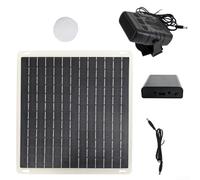 10W Solarpanel Auto Heizung, Heizlüfter mit Akku, Tragbarer Heizung und Defroster, Scheibenheizung für Camper LKW PKW