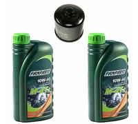 K&N + Fanfaro Motoröl Set 10W40 2 Liter + Ölfilter KN141