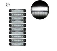 10x 12V Weiss 6 LED Leuchte Begrenzungsleuchten LKW Positionsleuchten Anhänger