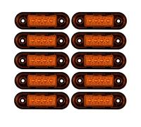 10x 4 LED Gelb Begrenzungsleuchten 12V 24V Positionsleuchten LKW Anhänger Bus Überrollbügel SUV