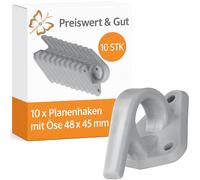 10x Befestigungshaken 48x45mm Anhänger Plane Planenhaken Haken Ladungssicherung